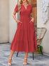 tiered-notched-short-sleeve-dress OhSoStyled at Sophia's Style-16